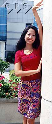 Prasertporn is a beautiful woman of Thailand.